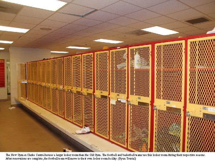 The New Gym at Clarke Central houses a larger locker room than the Old