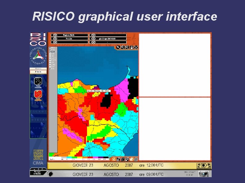 RISICO graphical user interface 
