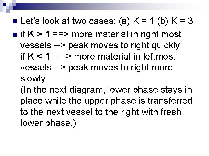 Let's look at two cases: (a) K = 1 (b) K = 3 n