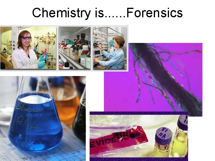 Chemistry is. . . Forensics 