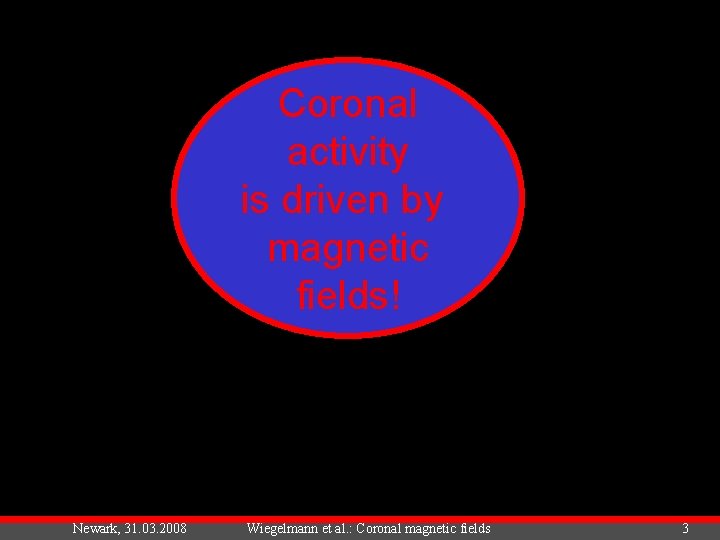 Coronal activity Observation from is. Space driven by with SOHO/EIT magnetic fields! Newark, 31.