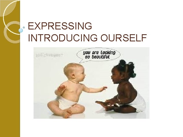 EXPRESSING INTRODUCING OURSELF 