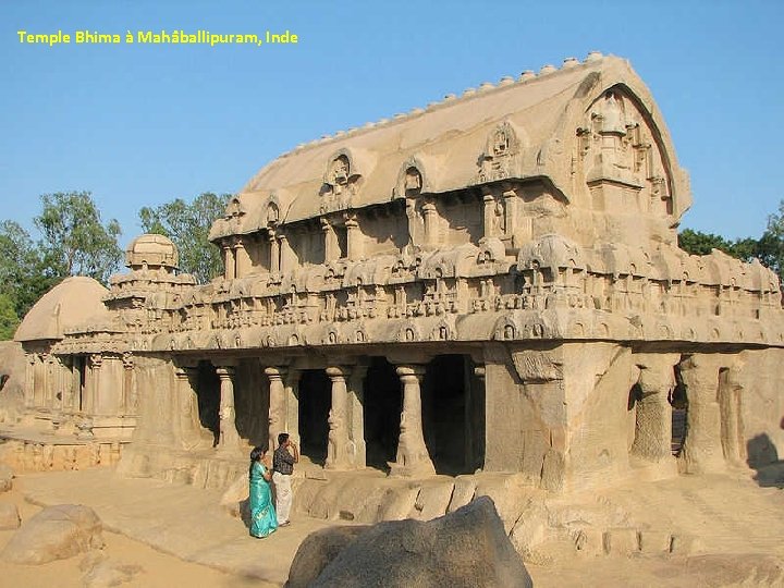 Temple Bhima à Mahâballipuram, Inde 