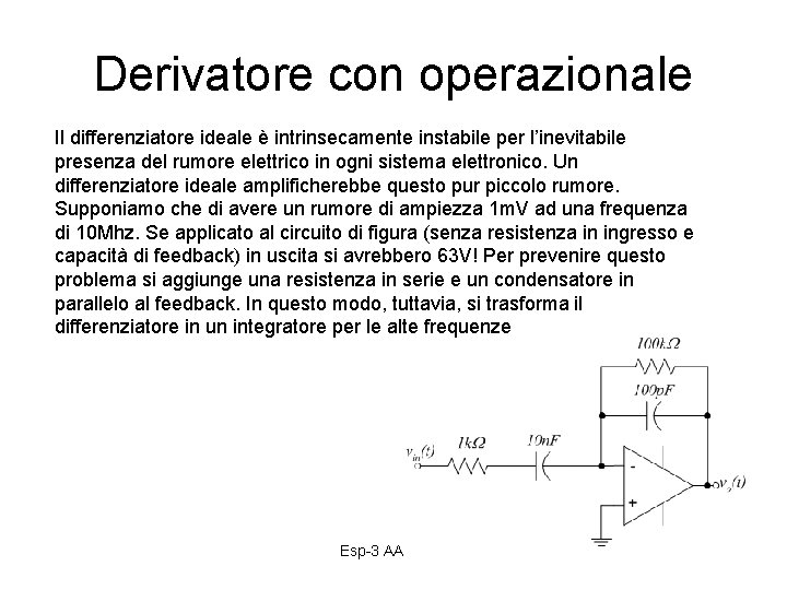 Traccia delle lezioni sugli AMPLIFICATORI Amplificatore differenziale a