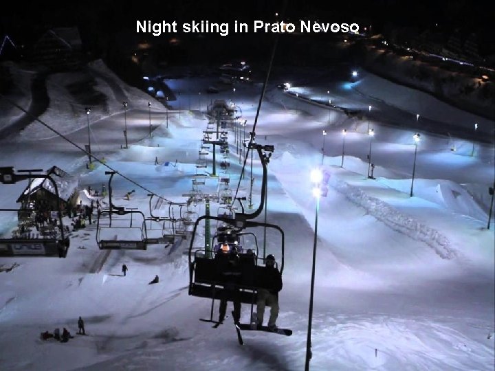 Night skiing in Prato Nevoso 