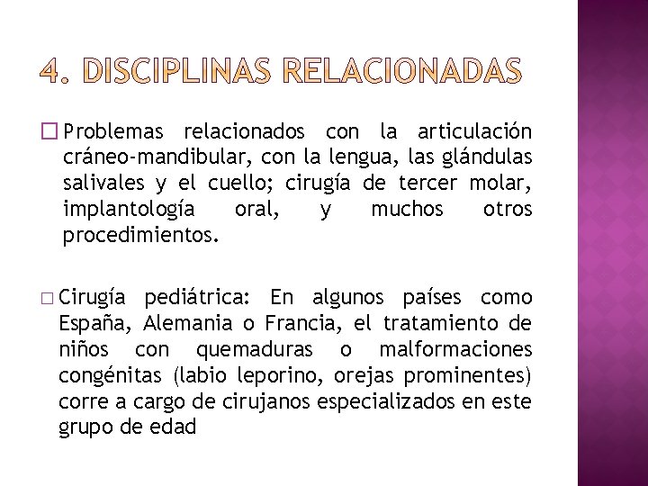 � Problemas relacionados con la articulación cráneo-mandibular, con la lengua, las glándulas salivales y