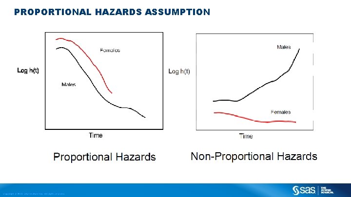 PROPORTIONAL HAZARDS ASSUMPTION Copyright © 2013, SAS Institute Inc. All rights reserved. 