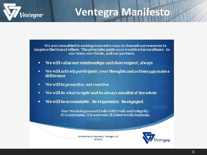Ventegra Manifesto 6 Ventegra Manifesto 6