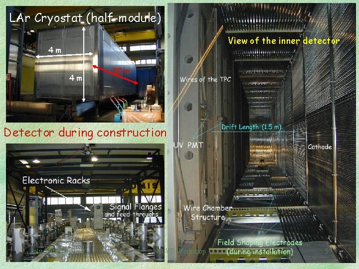 LAr Cryostat (half-module) View of the inner detector 4 m 4 m 20 m