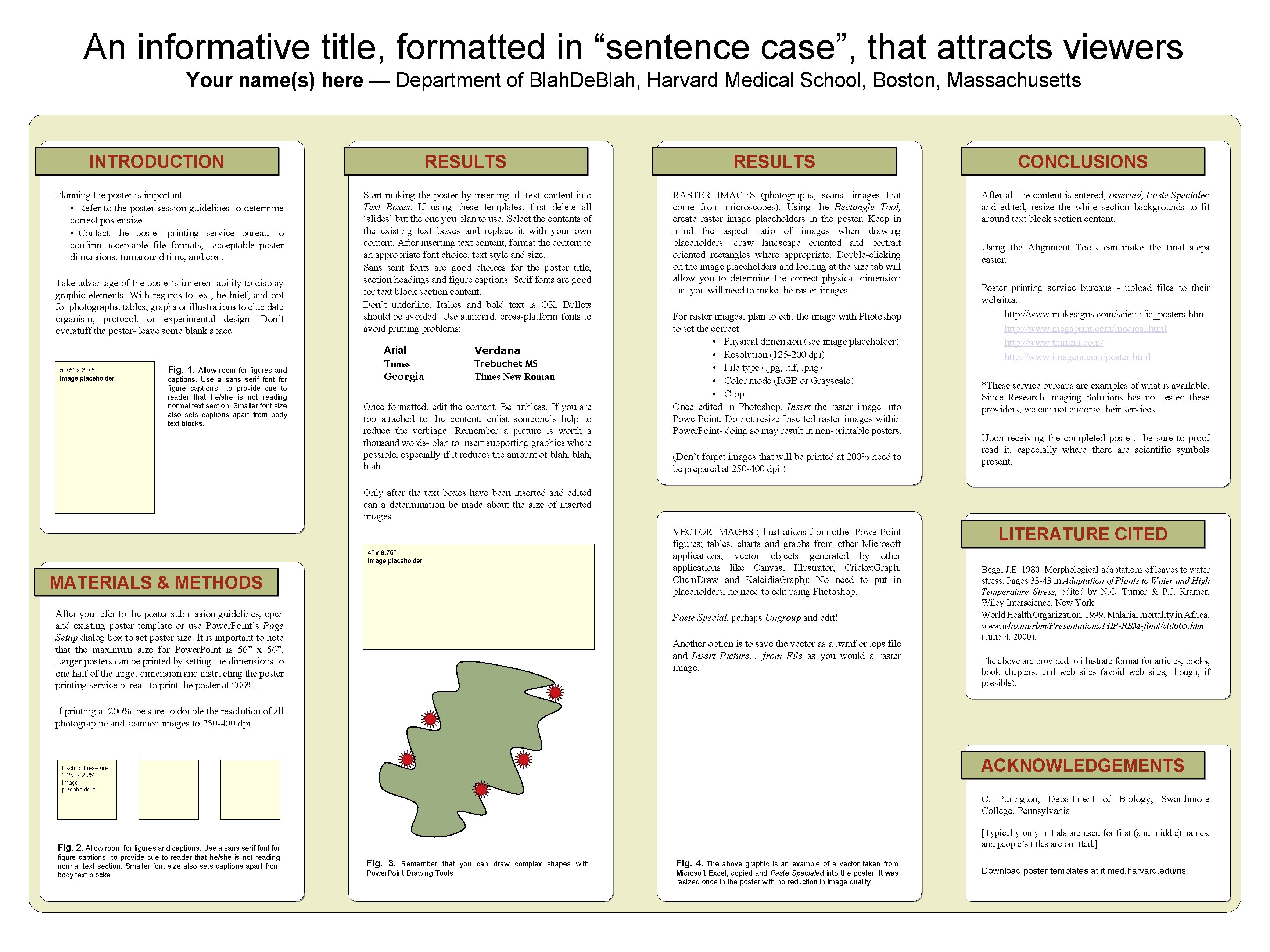An informative title, formatted in “sentence case”, that attracts viewers Your name(s) here — An informative title, formatted in “sentence case”, that attracts viewers Your name(s) here —