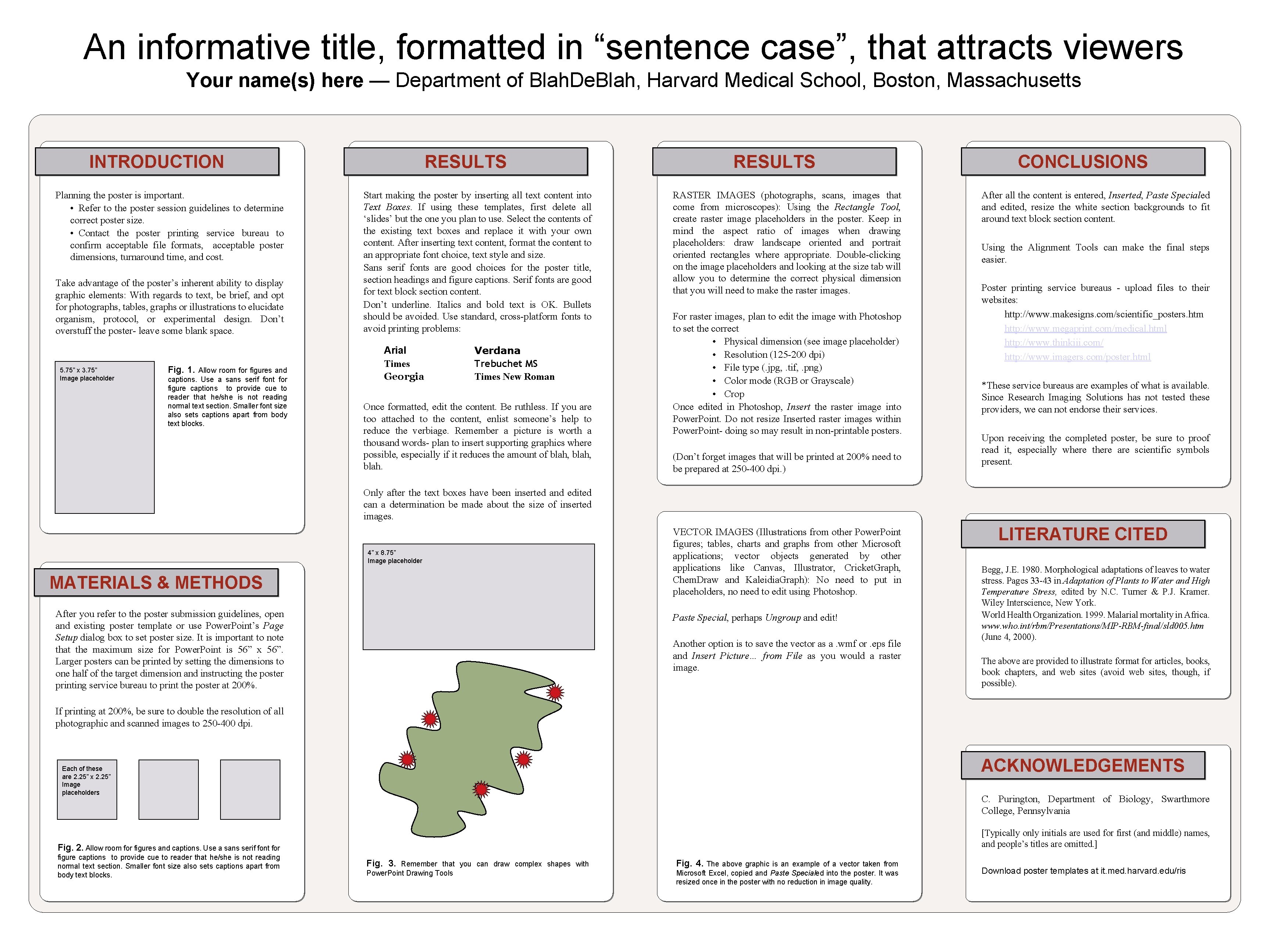 An informative title, formatted in “sentence case”, that attracts viewers Your name(s) here — An informative title, formatted in “sentence case”, that attracts viewers Your name(s) here —