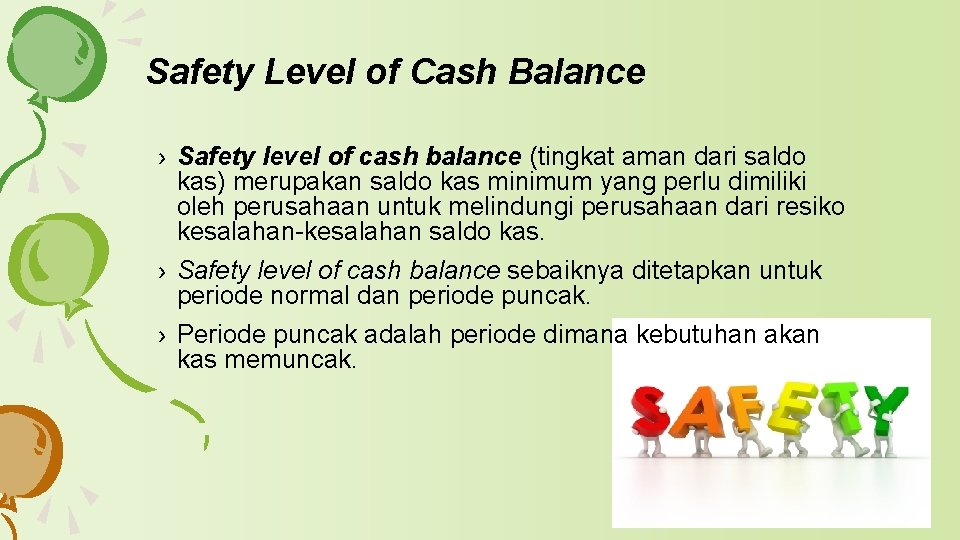 Safety Level of Cash Balance › Safety level of cash balance (tingkat aman dari Safety Level of Cash Balance › Safety level of cash balance (tingkat aman dari