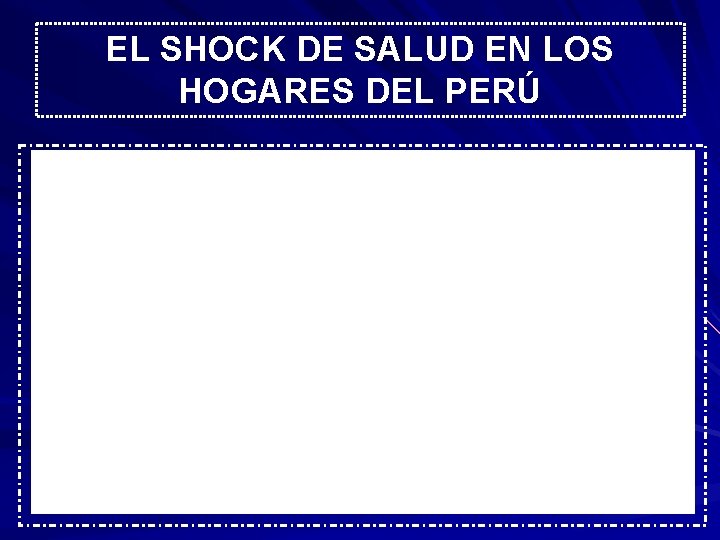 EL SHOCK DE SALUD EN LOS HOGARES DEL PERÚ 