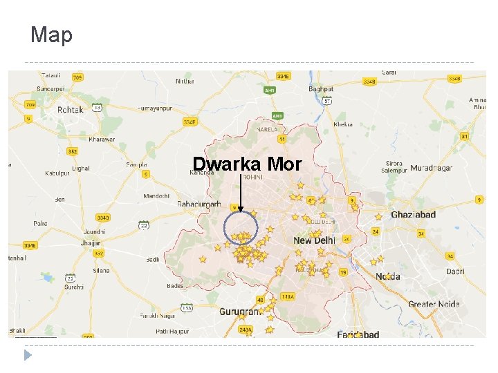 Map Dwarka Mor 