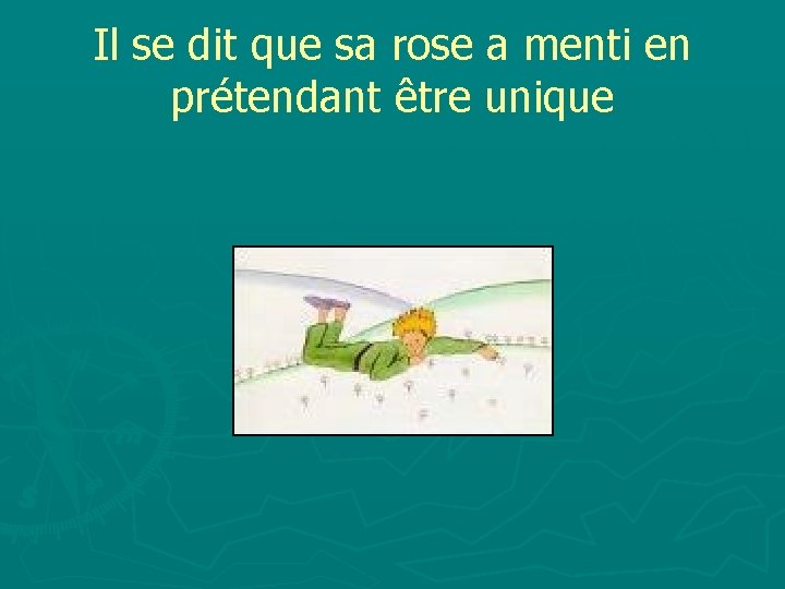 Il se dit que sa rose a menti en prétendant être unique 