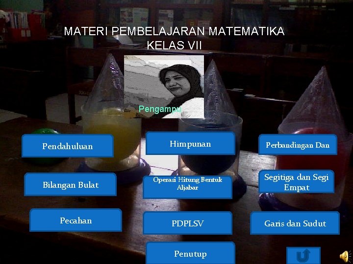 MATERI PEMBELAJARAN MATEMATIKA KELAS VII Pengampu Pendahuluan Bilangan Bulat Pecahan Himpunan Perbandingan Dan Operasi