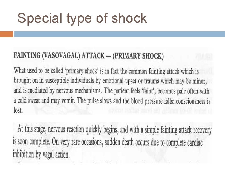 Special type of shock 