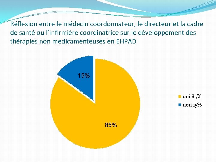 Réflexion entre le médecin coordonnateur, le directeur et la cadre de santé ou l’infirmière