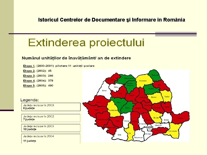 Istoricul Centrelor de Documentare şi Informare în România 