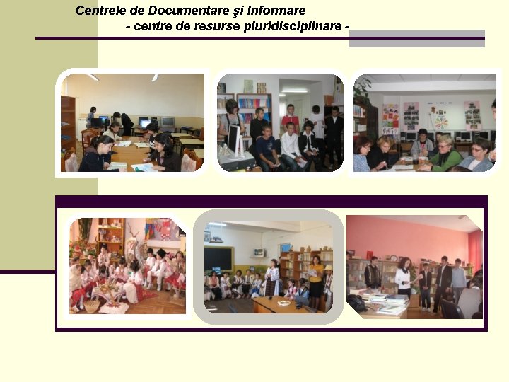 Centrele de Documentare şi Informare - centre de resurse pluridisciplinare - 