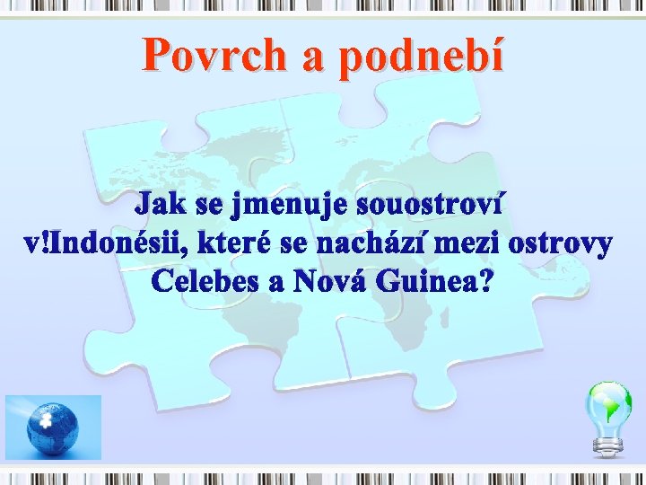 Povrch a podnebí Jak se jmenuje souostroví v Indonésii, které se nachází mezi ostrovy