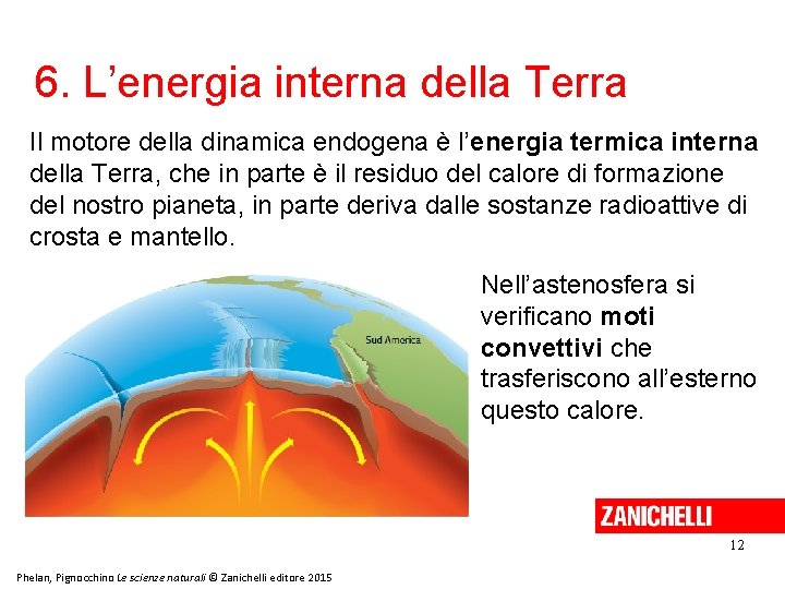 6. L’energia interna della Terra Il motore della dinamica endogena è l’energia termica interna 6. L’energia interna della Terra Il motore della dinamica endogena è l’energia termica interna