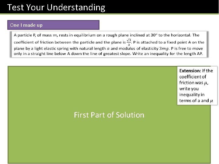 Test Your Understanding One I made up If P is on the point of Test Your Understanding One I made up If P is on the point of