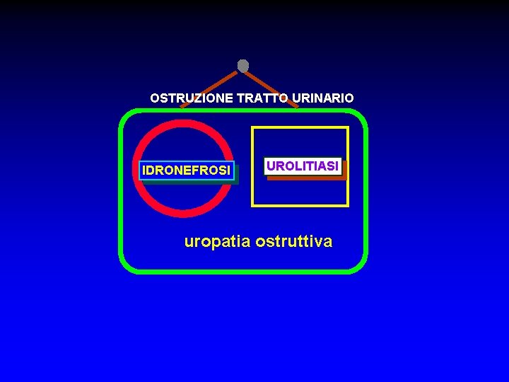 OSTRUZIONE TRATTO URINARIO IDRONEFROSI UROLITIASI uropatia ostruttiva 