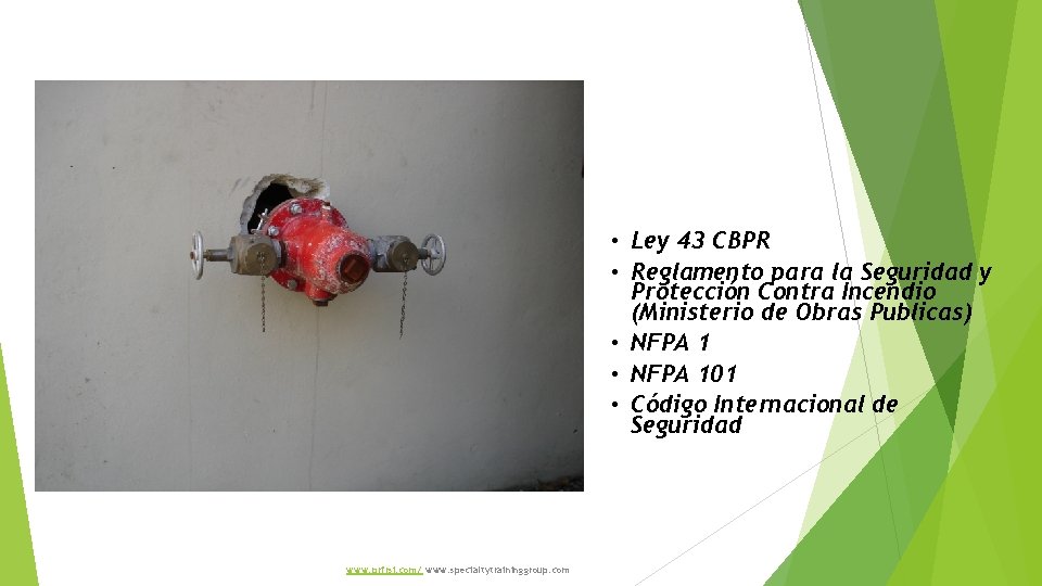 • Ley 43 CBPR • Reglamento para la Seguridad y Protección Contra Incendio