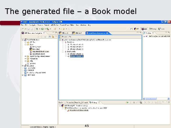 The generated file – a Book model 45 