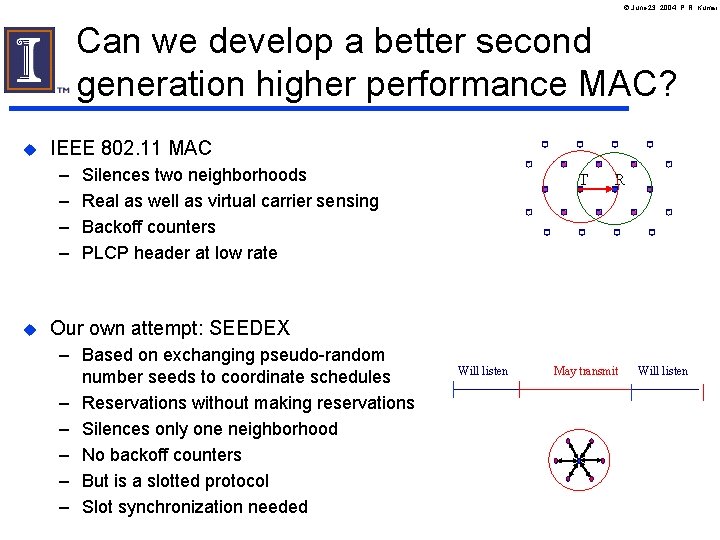 June 23, 2004, P. R. Kumar Can we develop a better second generation June 23, 2004, P. R. Kumar Can we develop a better second generation