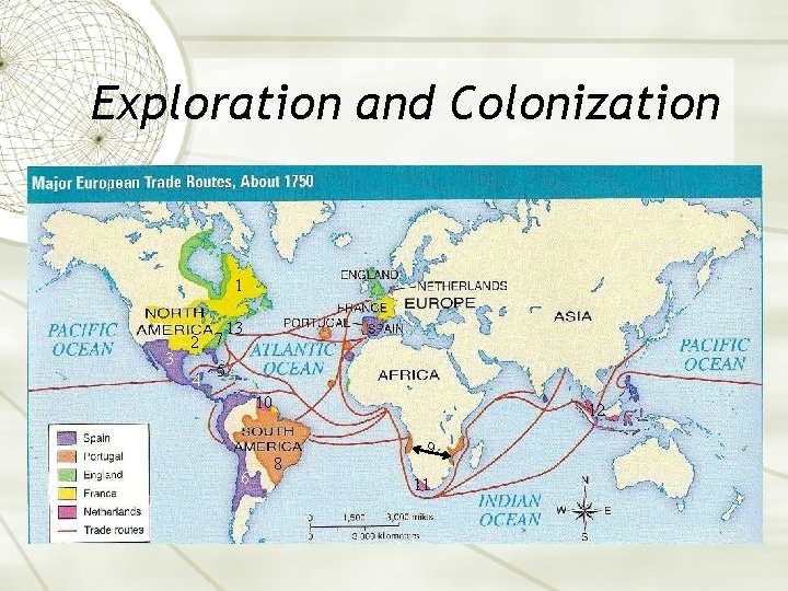 Exploration and Colonization 1 3 2 7 4 13 5 10 6 12 8