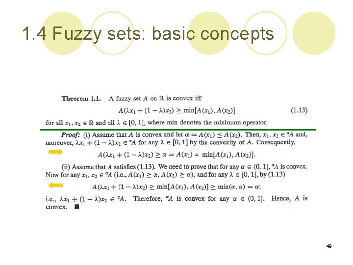 1. 4 Fuzzy sets: basic concepts 49 