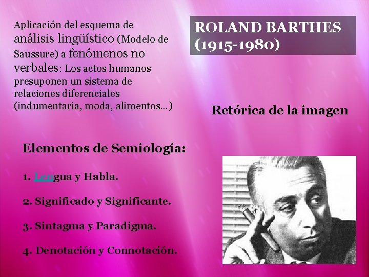 Aplicación del esquema de análisis lingüístico (Modelo de Saussure) a fenómenos no verbales: Los