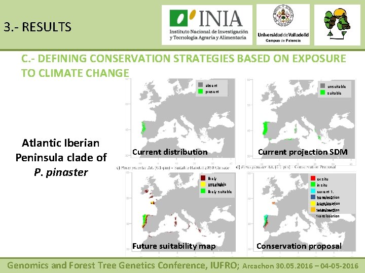 3. - RESULTS C. - DEFINING CONSERVATION STRATEGIES BASED ON EXPOSURE TO CLIMATE CHANGE