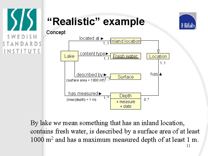 “Realistic” example Concept located at 1. . 1 Lake content type 1. . 1