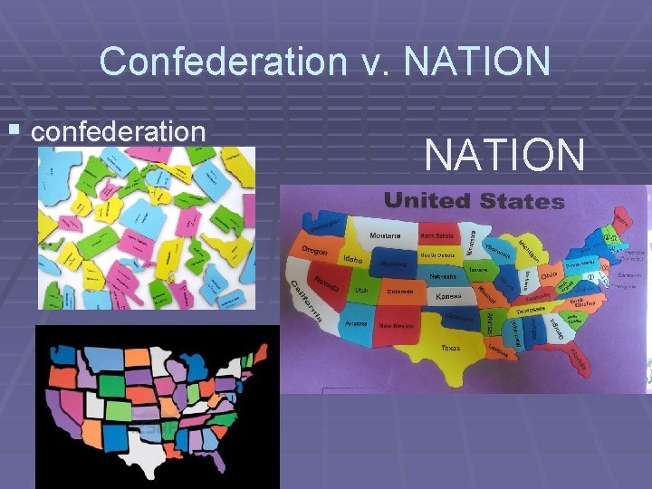 Confederation v. NATION § confederation NATION 