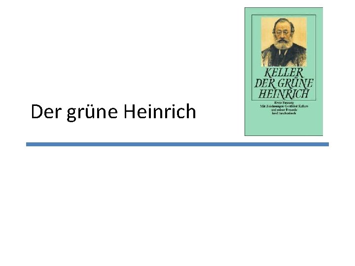 Der grüne Heinrich 