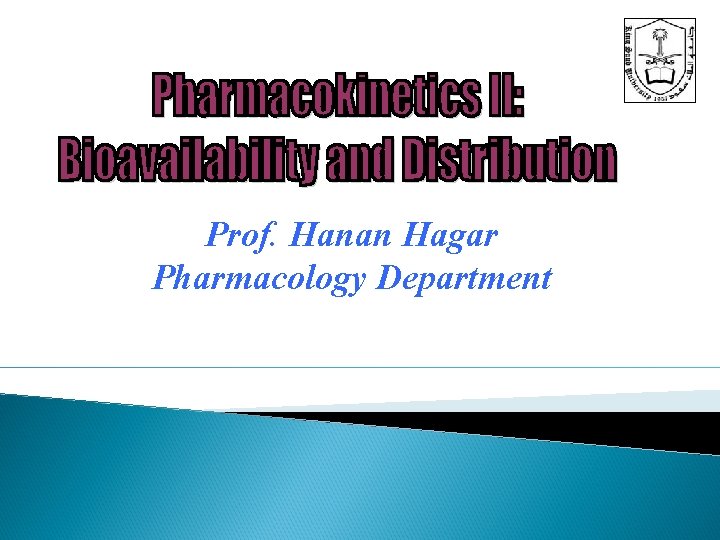 Prof. Hanan Hagar Pharmacology Department 