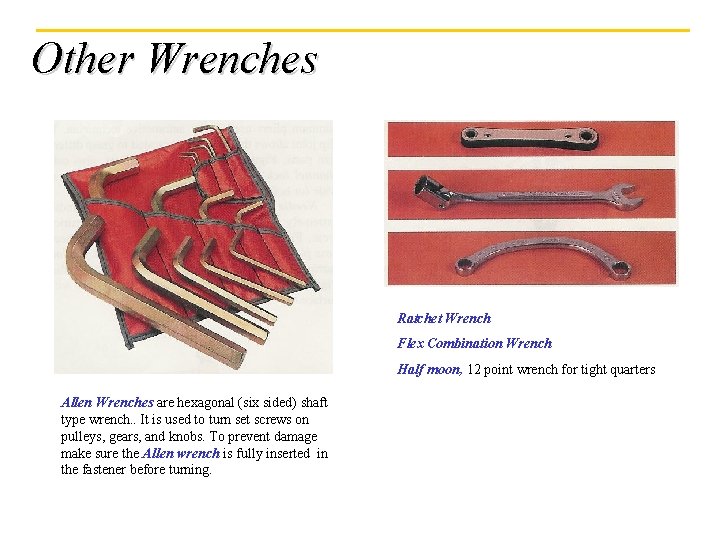 Other Wrenches Ratchet Wrench Flex Combination Wrench Half moon, 12 point wrench for tight