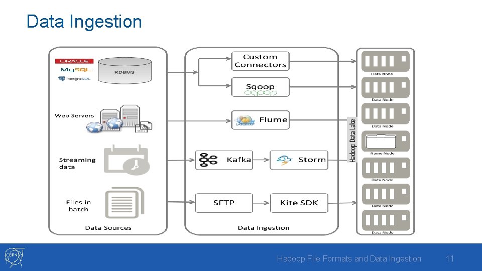 Data Ingestion Hadoop File Formats and Data Ingestion 11 