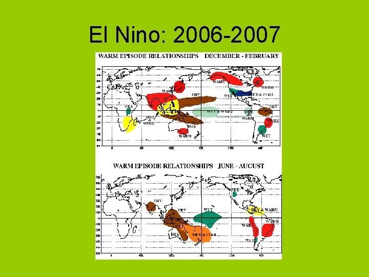 El Nino: 2006 -2007 