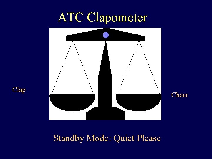 ATC Clapometer Clap Cheer Standby Mode: Quiet Please 