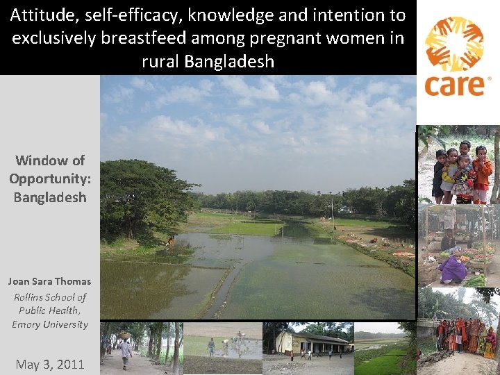 Attitude, self-efficacy, knowledge and intention to exclusively breastfeed among pregnant women in rural Bangladesh