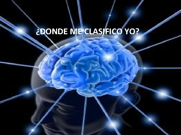 ¿DONDE ME CLASIFICO YO? 