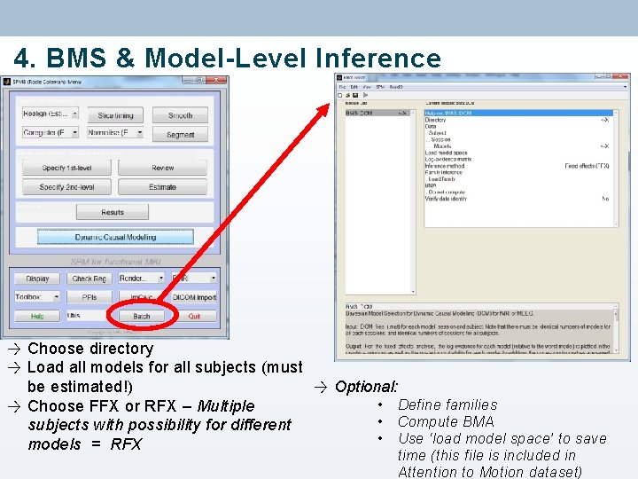 4. BMS & Model-Level Inference → Choose directory → Load all models for all