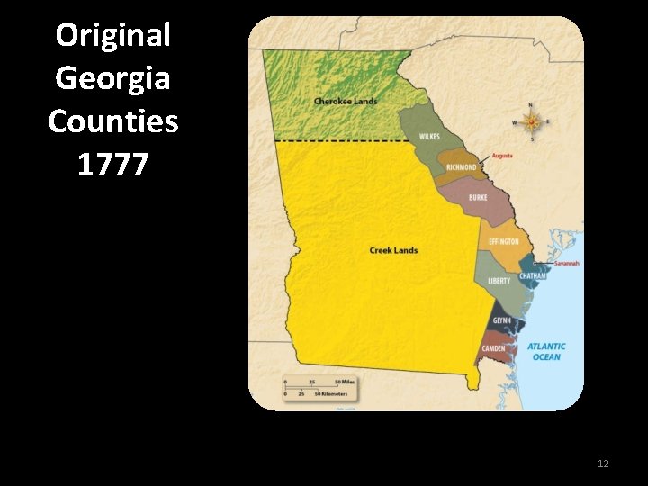 Original Georgia Counties 1777 12 