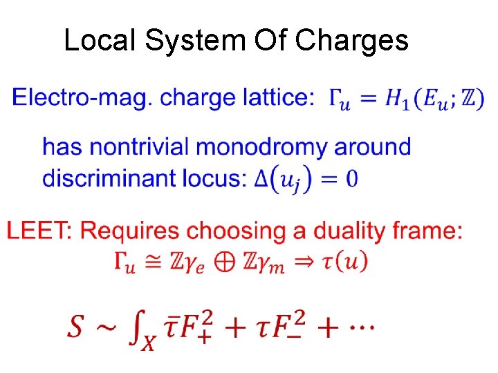 Local System Of Charges 