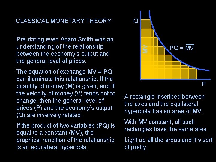 Pre-dating even Adam Smith was an understanding of the relationship between the economy’s output