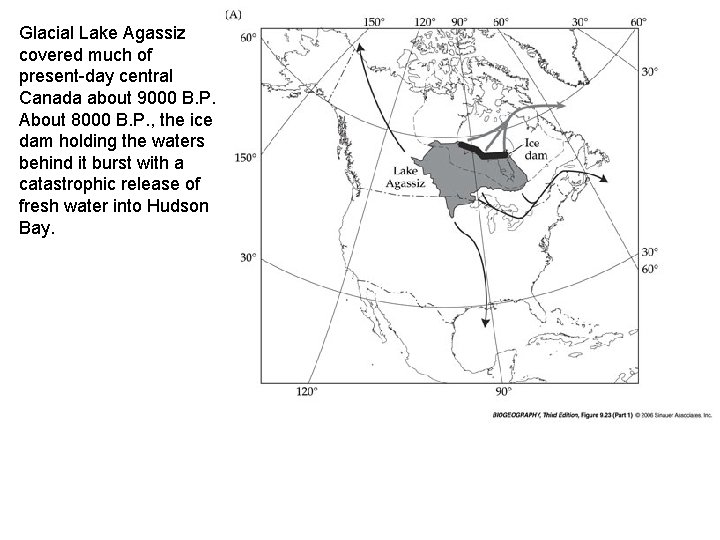 Glacial Lake Agassiz covered much of present-day central Canada about 9000 B. P. About